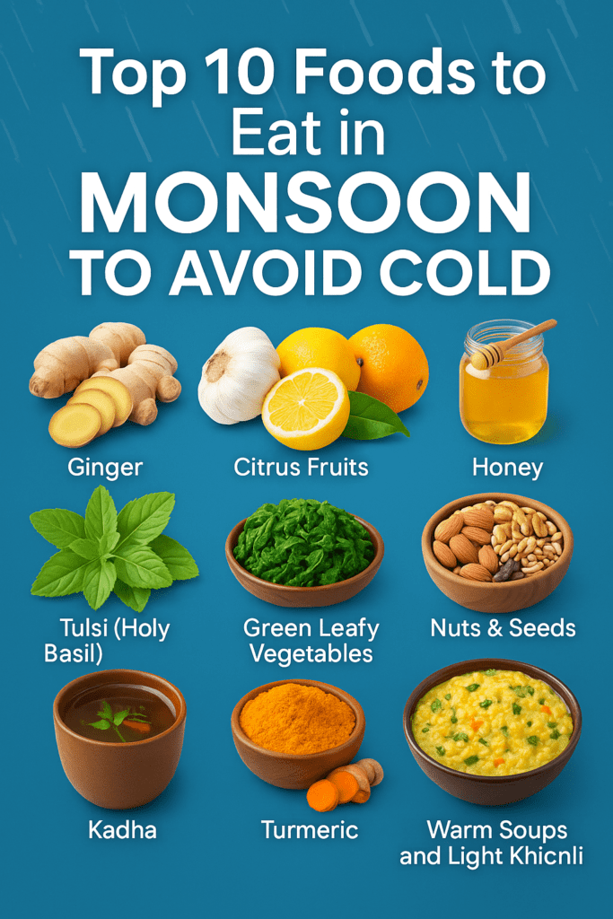 Top 10 Foods to Eat in Monsoon to Avoid Cold